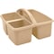 Teacher Created Resources Plastic Storage Caddy, Light Brown, 6PK 20956 - alternate 3